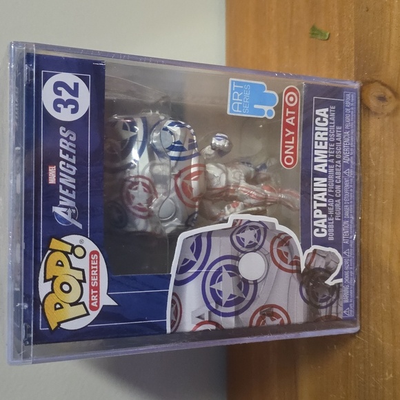 Funko Other - Funko Art Series Captain America Figure with Red, Blue, and Silver